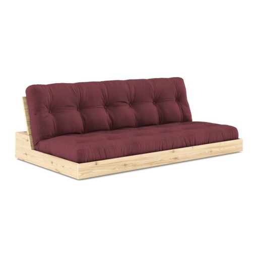 Canapea burgundy extensibilă 196 cm Base – Karup Design