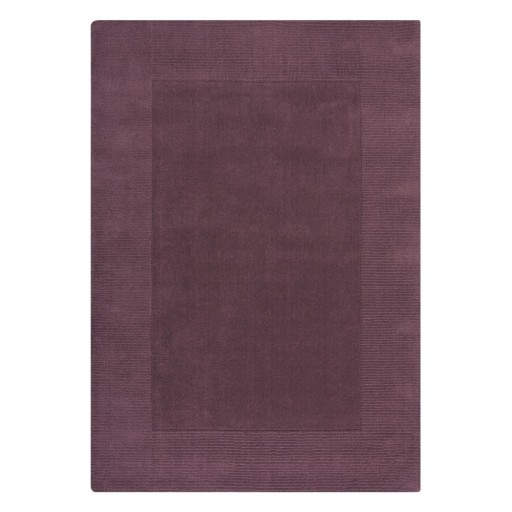 Covor violet handmade din lână 160x230 cm Border – Flair Rugs