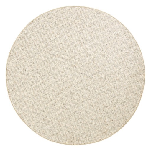 Covor crem rotund ø 133 cm Wolly – BT Carpet