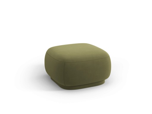 Taburet, Camden, Cosmopolitan Design, 65x65x39 cm, catifea, verde deschis