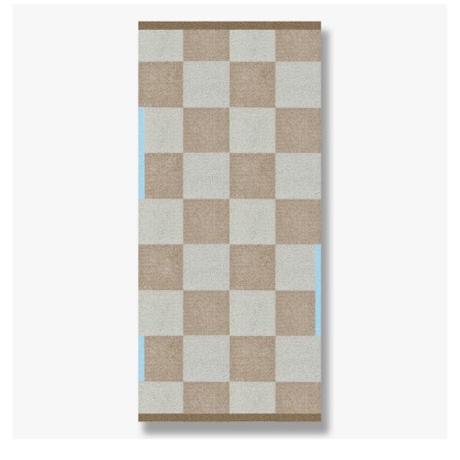 Covor bej lavabil 70x150 cm Square – Mette Ditmer Denmark