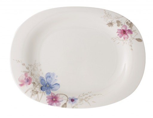 Platou servire Villeroy & Boch Mariefleur Gris Basic 34cm