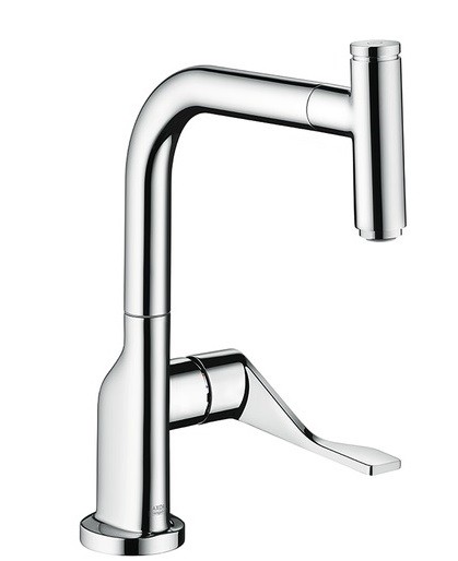 Baterie bucatarie Hansgrohe Axor Citterio Select dus extractibil