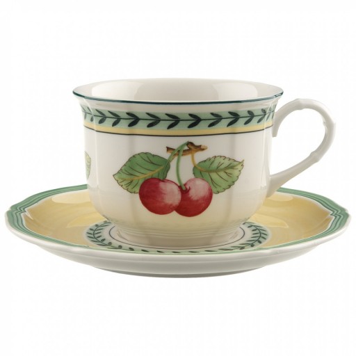 Ceasca si farfuriuta cappuccino Villeroy & Boch French Garden Fleurence 0.35 litri