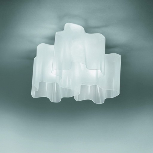 Plafoniera Artemide Logico Mini design Gerhard Reichert Michele De Lucchi alb