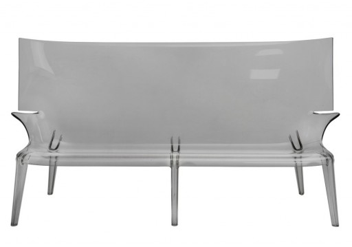 Canapea Kartell Uncle Jack design Philippe Starck 190cm fumuriu transparent