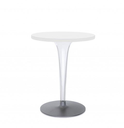 Masa Kartell TopTop design Philippe Starck & Eugeni Quitllet diametru 60cm alb