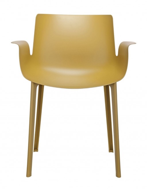 Scaun Kartell Piuma design Piero Lissoni mustar