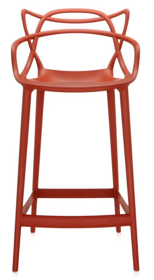 Scaun inalt Kartell Masters Stool design Philippe Starck & Eugeni Quitllet 65cm ruginiu