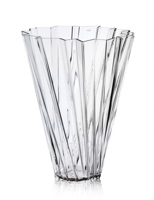 Vaza Kartell Shanghai design Mario Bellini h44cm transparent