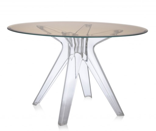 Masa Kartell Sir Gio design Philippe Starck diametru 120cm bronz- transparent