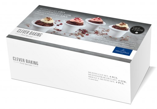 Set 4 forme ceramice pentru briose Villeroy & Boch Clever Baking 9cm