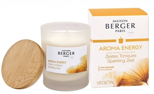 Lumanare parfumata Maison Berger Aroma Energy Zestes Toniques 180g