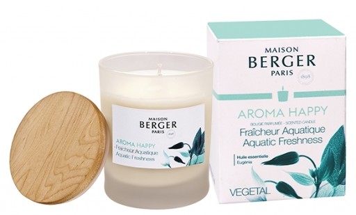 Lumanare parfumata Maison Berger Aroma Happy Fraicheur Aquatique 180g