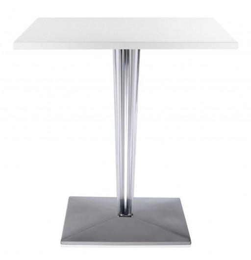 Masa Kartell TopTop design Philippe Starck & Eugeni Quitllet 70x70cm alb