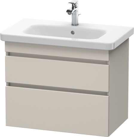 Dulap baza Duravit DuraStyle 73x44.8cm 2 sertare cu inchidere lenta taupe mat