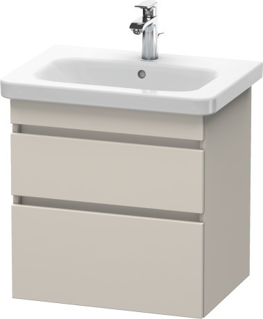 Dulap baza Duravit DuraStyle 58x44.8cm 2 sertare cu inchidere lenta taupe mat