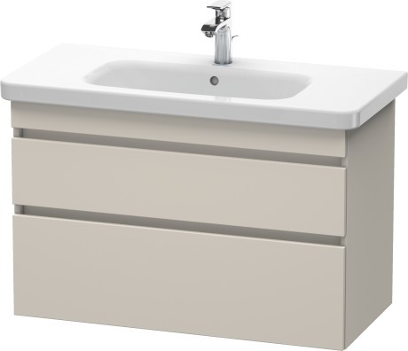 Dulap baza Duravit DuraStyle 93x44.8cm 2 sertare cu inchidere lenta taupe mat