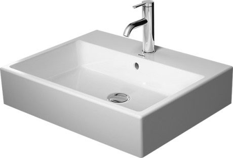 Lavoar Duravit Vero Air 60x47cm montare pe blat finisaj suplimentar spate