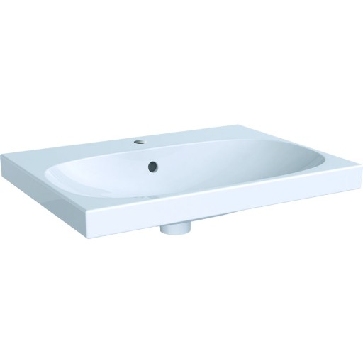 Lavoar Geberit Acanto 65x48.2cm montare pe mobilier alb