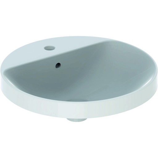 Lavoar rotund Geberit VariForm 48cm montare in blat alb