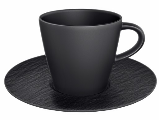 Ceasca si farfuriuta cafea Villeroy & Boch Manufacture Rock 0.22 litri