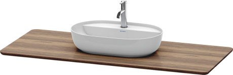 Blat lemn masiv pentru lavoar Duravit Luv 1388x595mm nuc american