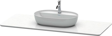 Blat compozit pentru lavoar Duravit Luv 1388x595mm alb structurat