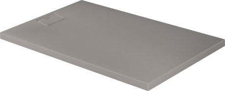 Cadita de dus dreptunghiulara Duravit Stonetto 90x140 cm compozit gri concrete