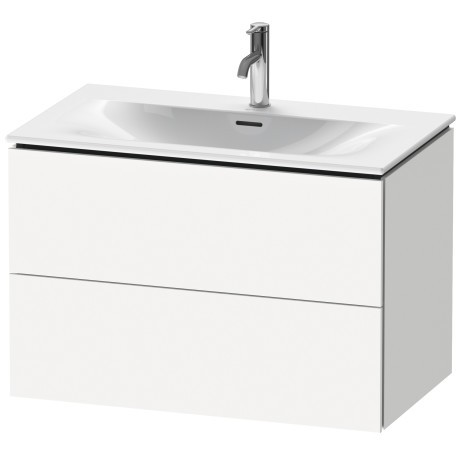 Dulap baza suspendat Duravit L-Cube 820x481mm cu doua sertare alb mat