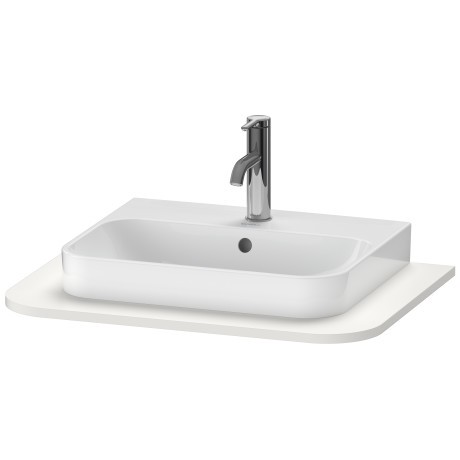 Blat pentru lavoar Duravit Happy D.2 Plus 65x48cm alb nordic mat satinat