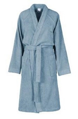 Halat de baie kimono Descamps La Mousseuse 4 S Bleu Orage