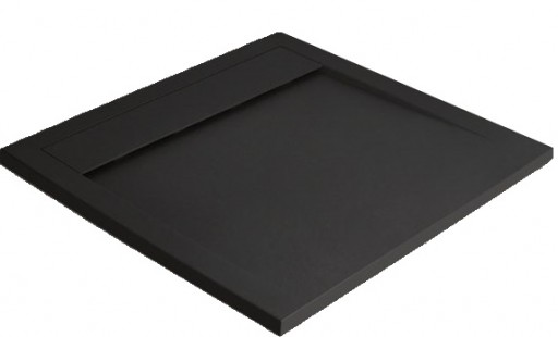 Cadita dus patrata slim Radaway Teos C 90x90x4cm marmura negru