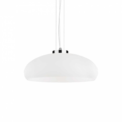 Suspensie Ideal Lux Aria SP1 1x60W E27 h 26-235cm alb