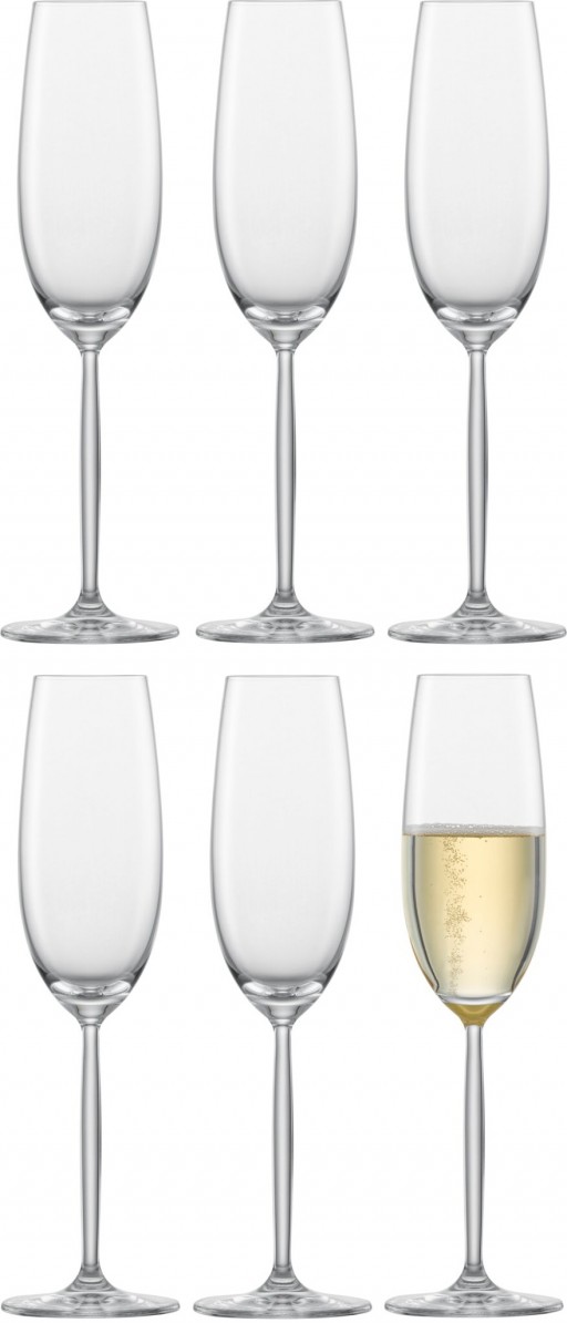 Set 6 pahare sampanie Schott Zwiesel Diva cristal Tritan 219ml