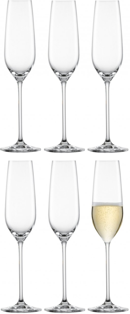 Set 6 pahare sampanie Schott Zwiesel Fortissimo cristal Tritan 240ml