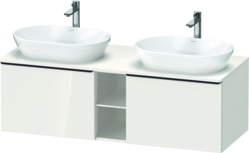 Dulap baza Duravit D-Neo cu 2 sertare pentru lavoar 140cm White High Gloss Decor