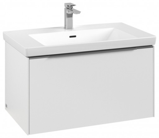 Dulap baza suspendat Villeroy & Boch Subway 3.0 cu iluminare 78x44x46cm Pure White