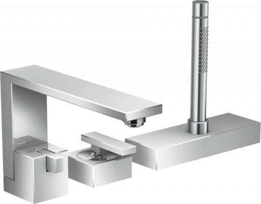 Baterie cu montaj pe cada Hansgrohe Axor Edge 3 elemente necesita corp ingropat crom