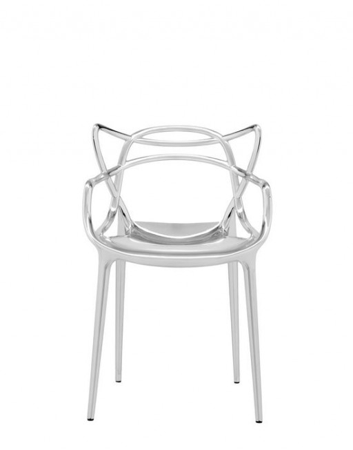 Set 2 scaune Kartell Masters design Philippe Starck & Eugeni Quitllet crom metalizat