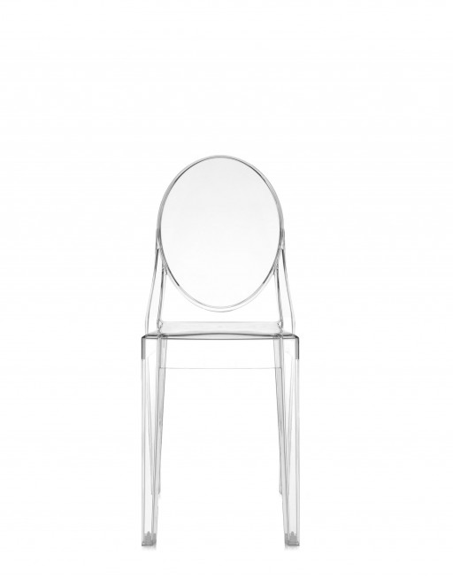 Set 2 scaune Kartell Victoria Ghost design Philippe Starck transparent