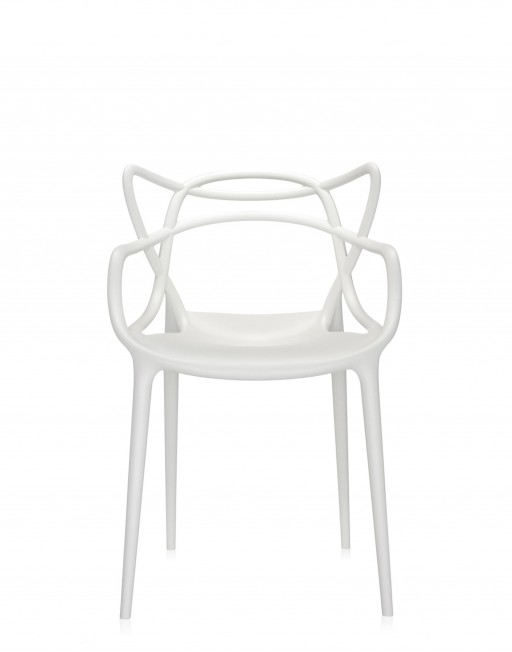 Set 2 scaune Kartell Masters design Philippe Starck & Eugeni Quitllet alb