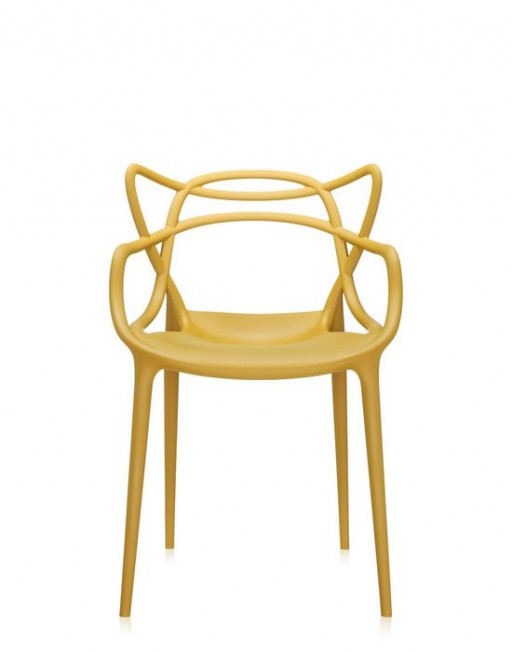 Set 2 scaune Kartell Masters design Philippe Starck & Eugeni Quitllet mustar