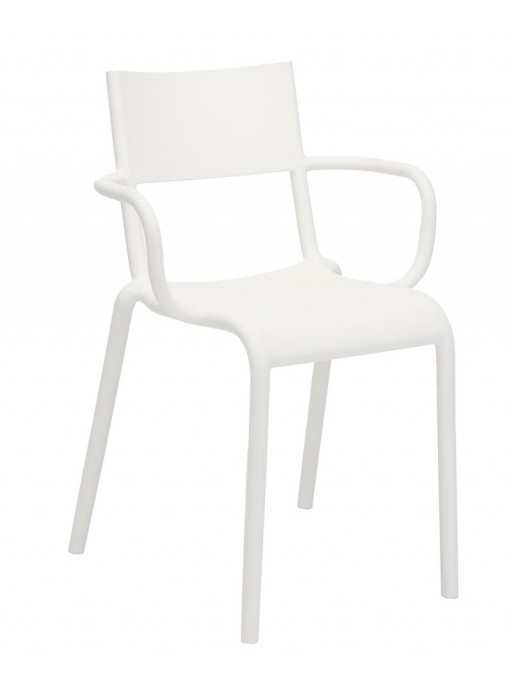 Set 2 scaune Kartell Generic A design Philippe Starck alb