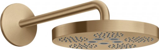 Palarie de dus Hansgrohe Axor ONE 280 1 jet si brat de perete 390mm bronz periat