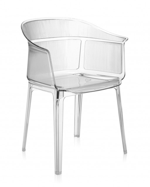 Set 2 scaune Kartell Papyrus design Ronan & Erwan Bouroullec transparent