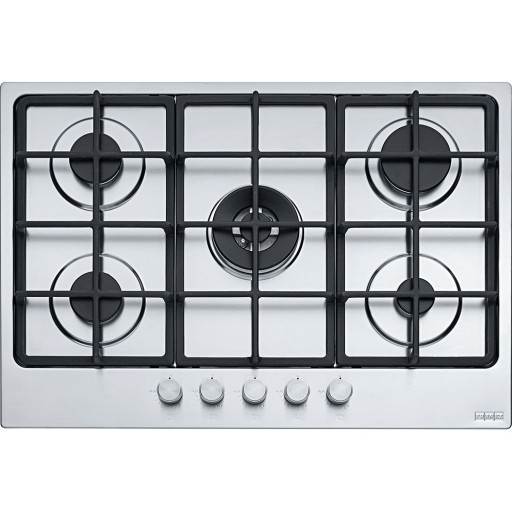 Plita gaz incorporabila Franke Smart 750 FHSM 755 4G DC XS C cu 5 arzatoare 75cm Inox