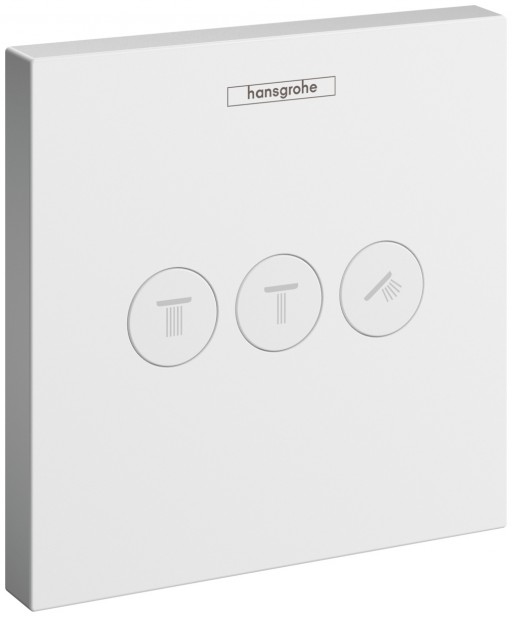 Divertor Hansgrohe Shower Select pentru 3 consumatori necesita corp ingropat alb mat