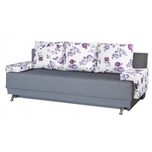 Canapea Extensibila Roma Grey Magnolia 205x90x86 cm, cu lada de depozitare