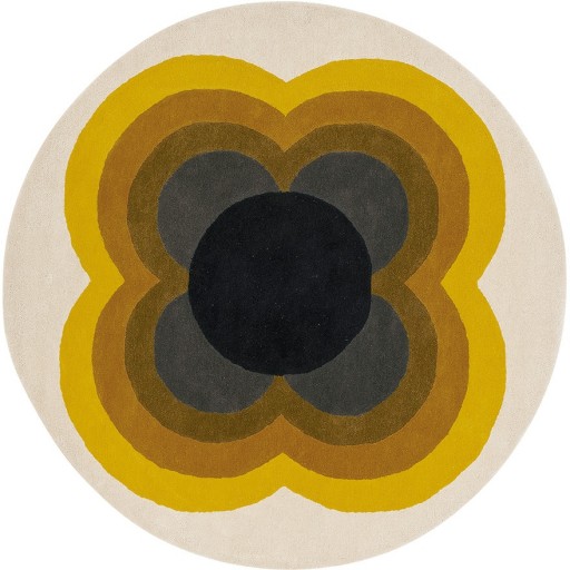 Covor Orla Kiely Sunflower diametru 150cm 60006 galben